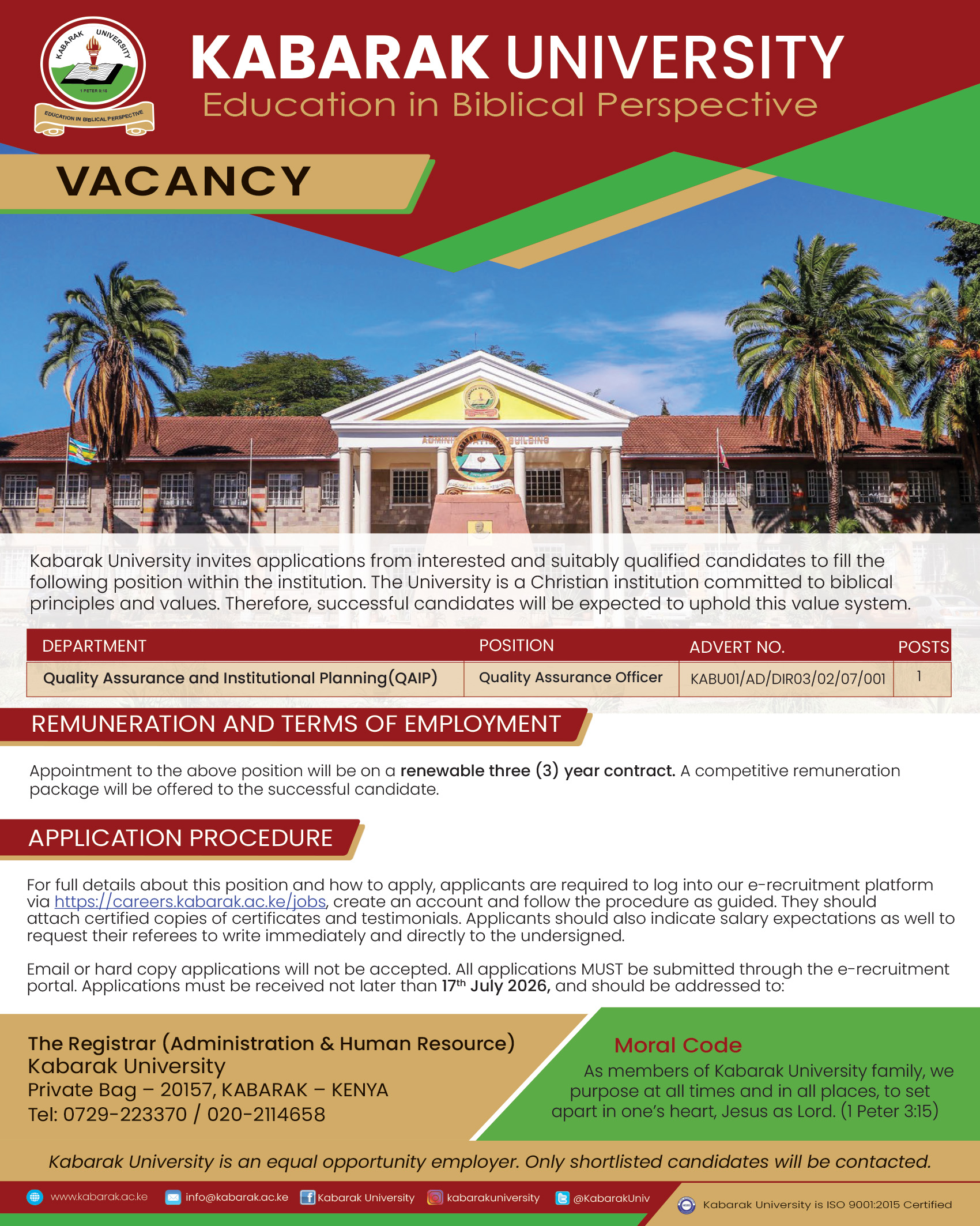 KABU Job Advert Template July 2022 01