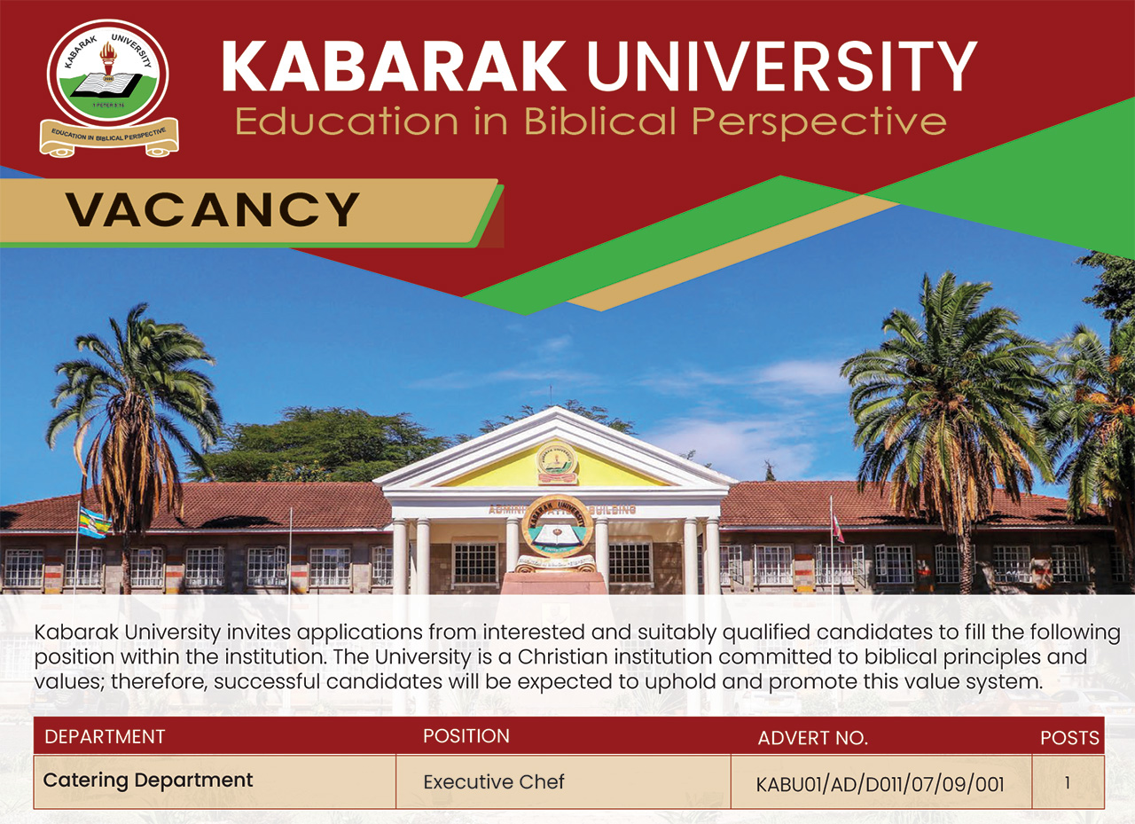 Job Vacancy: Executive Chef