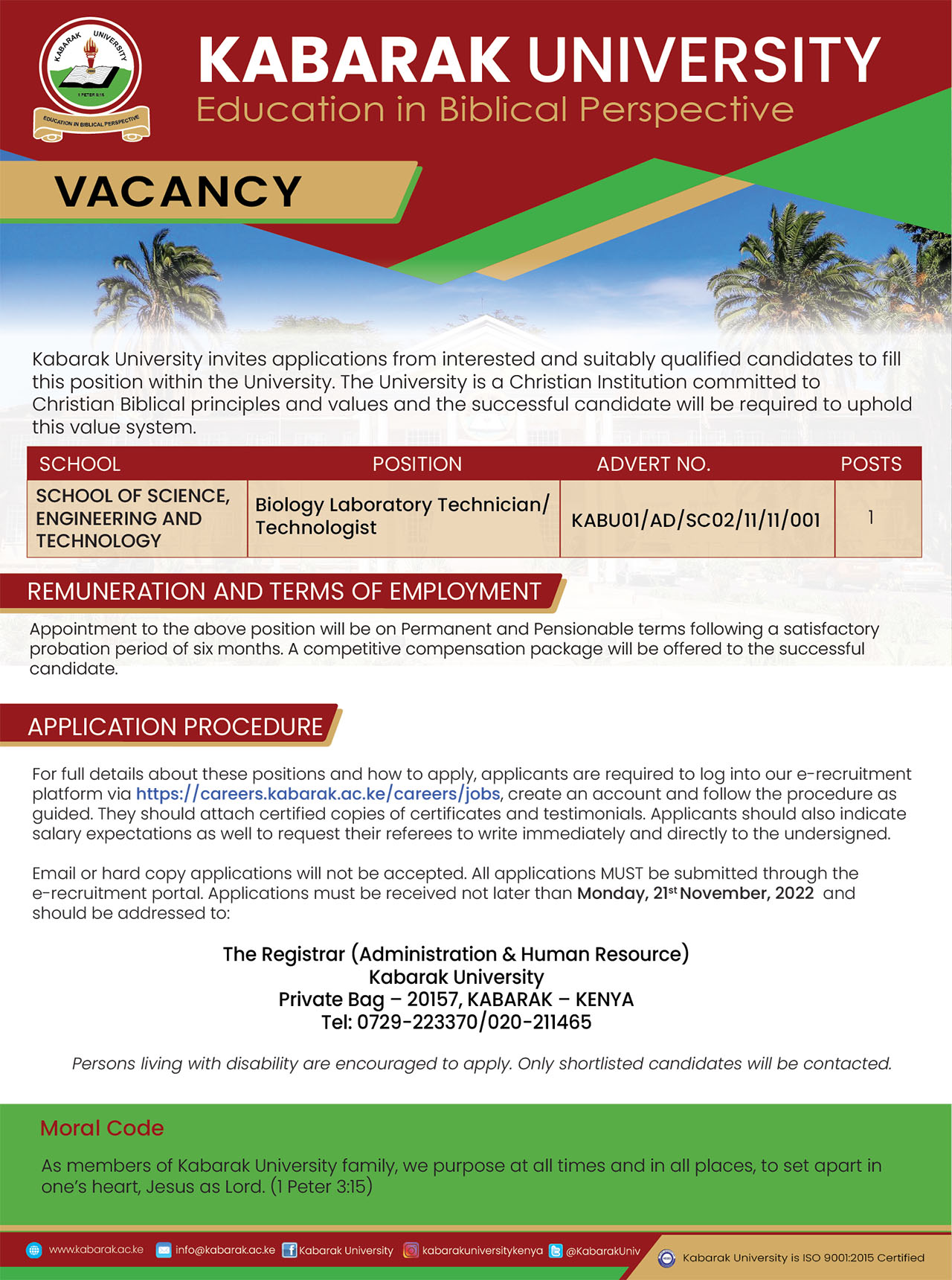 KABU Job Advert Template July 2022 01