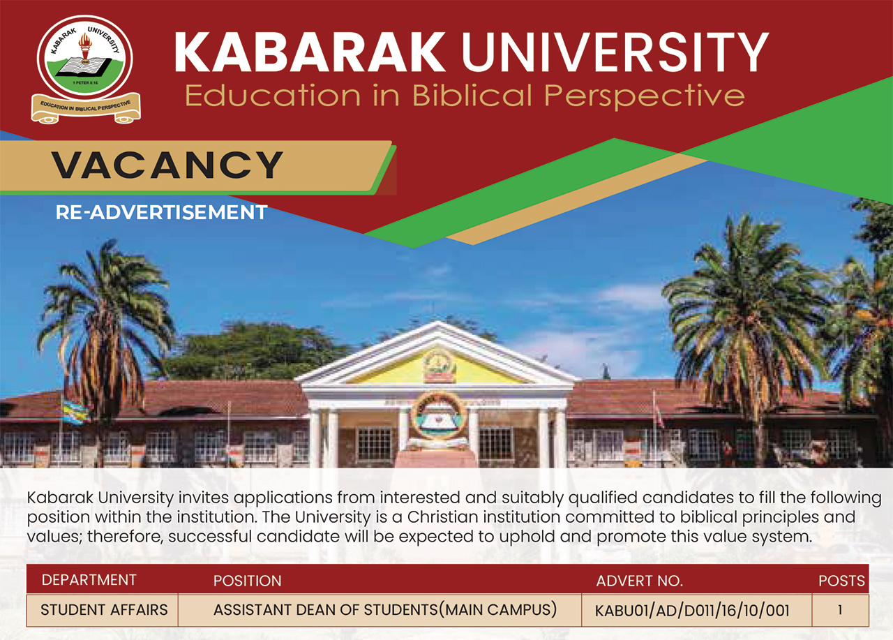 Vacancy: Assistant Dean of Students (Main Campus)