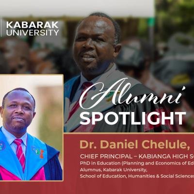 Alumni Spotlight Dr Chelule