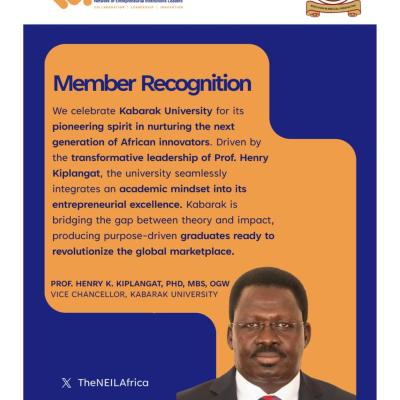 Member Recognition From The Network Of Entrepreneurial Institutions Leaders Neil