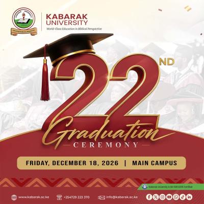 22nd Graduation Ceremony, 2026