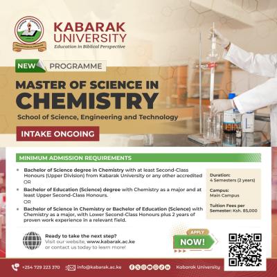 Master Of Science In Chemistry 1280